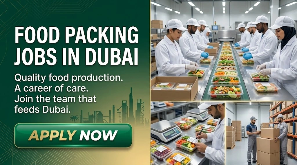 Food Packing Jobs in Dubai 2026 | Salary, Free Visa & Walk-ins