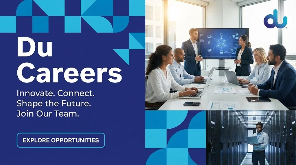 Du Careers 2026 | Telecom Engineer, Call Center & Retail Sales Jobs in UAE