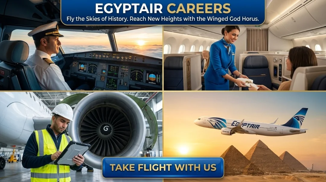 Egyptair Careers 2026: Cabin Crew, Ticketing & Aviation Jobs