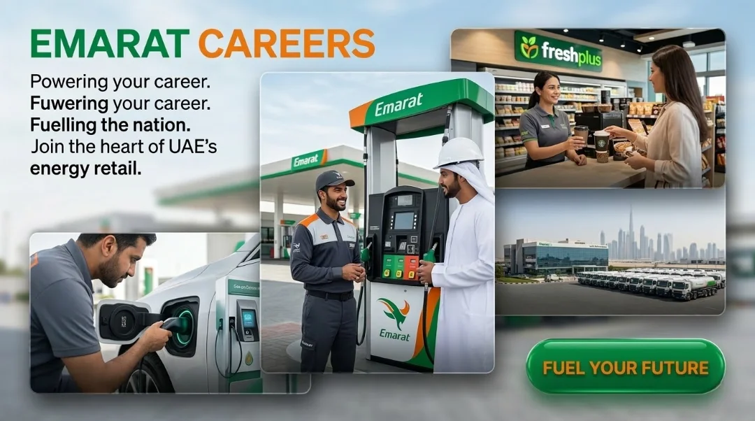Emarat Careers 2026 | Fuel Pump Attendant, Bakeria Cashier & Station Manager Jobs