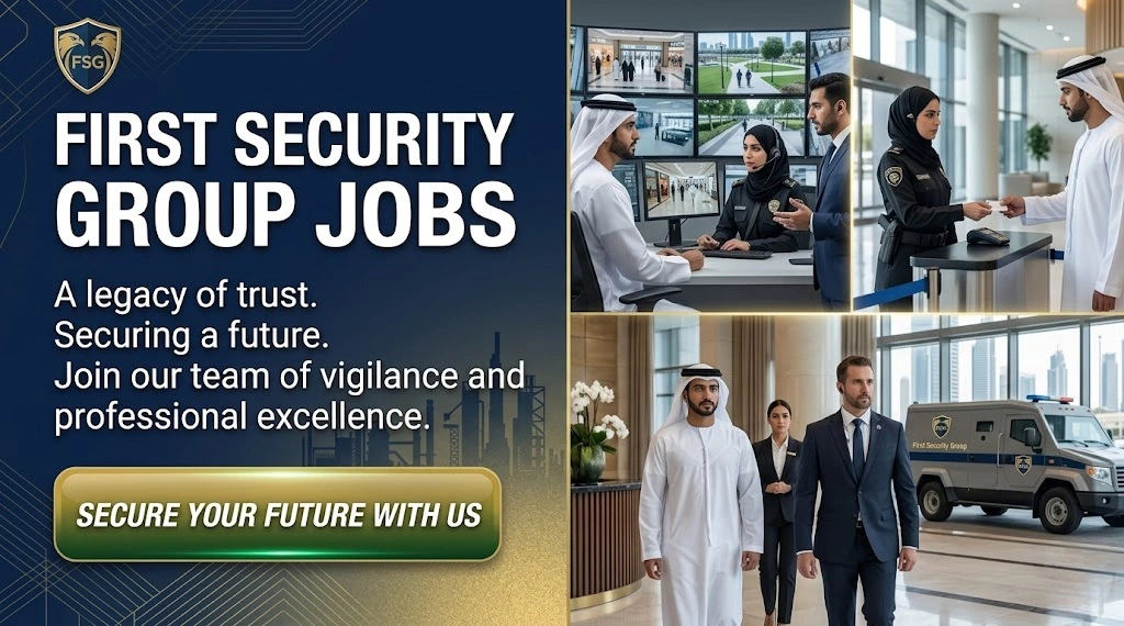 First Security Group Jobs UAE 2026 | SIRA Security Guard, CCTV Operator & CIT Vacancies Dubai