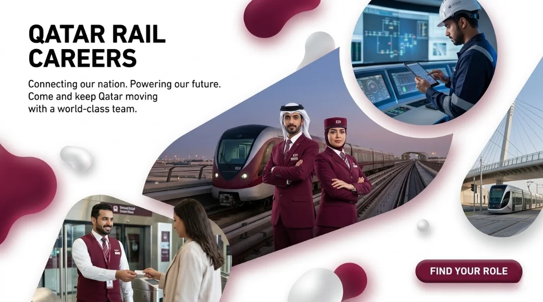 Qatar Rail Careers 2026 | Doha Metro Station Ops, Rail Engineering & OCC Jobs
