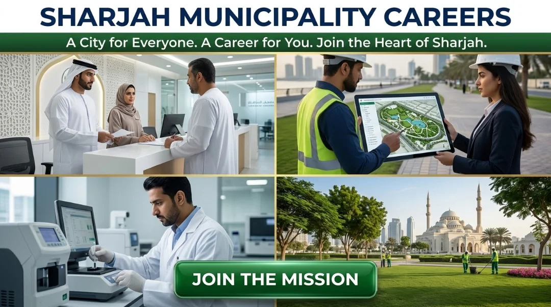 Sharjah Municipality Careers 2026 | Food Safety Inspector, Civil Engineer & Government Jobs in UAE