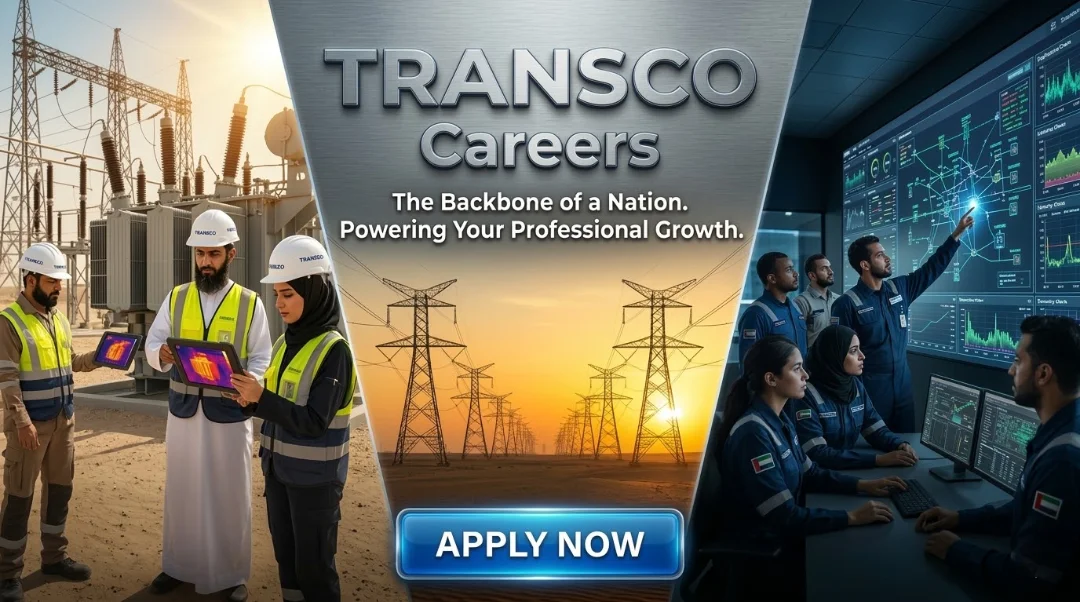 TRANSCO Careers 2026 | Electrical Engineer, SCADA Technician & Utility Jobs in Abu Dhabi