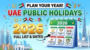 List of All Public Holidays in UAE for 2026