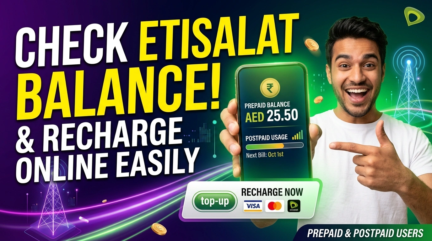 Check Etisalat Balance & Recharge Online 2026