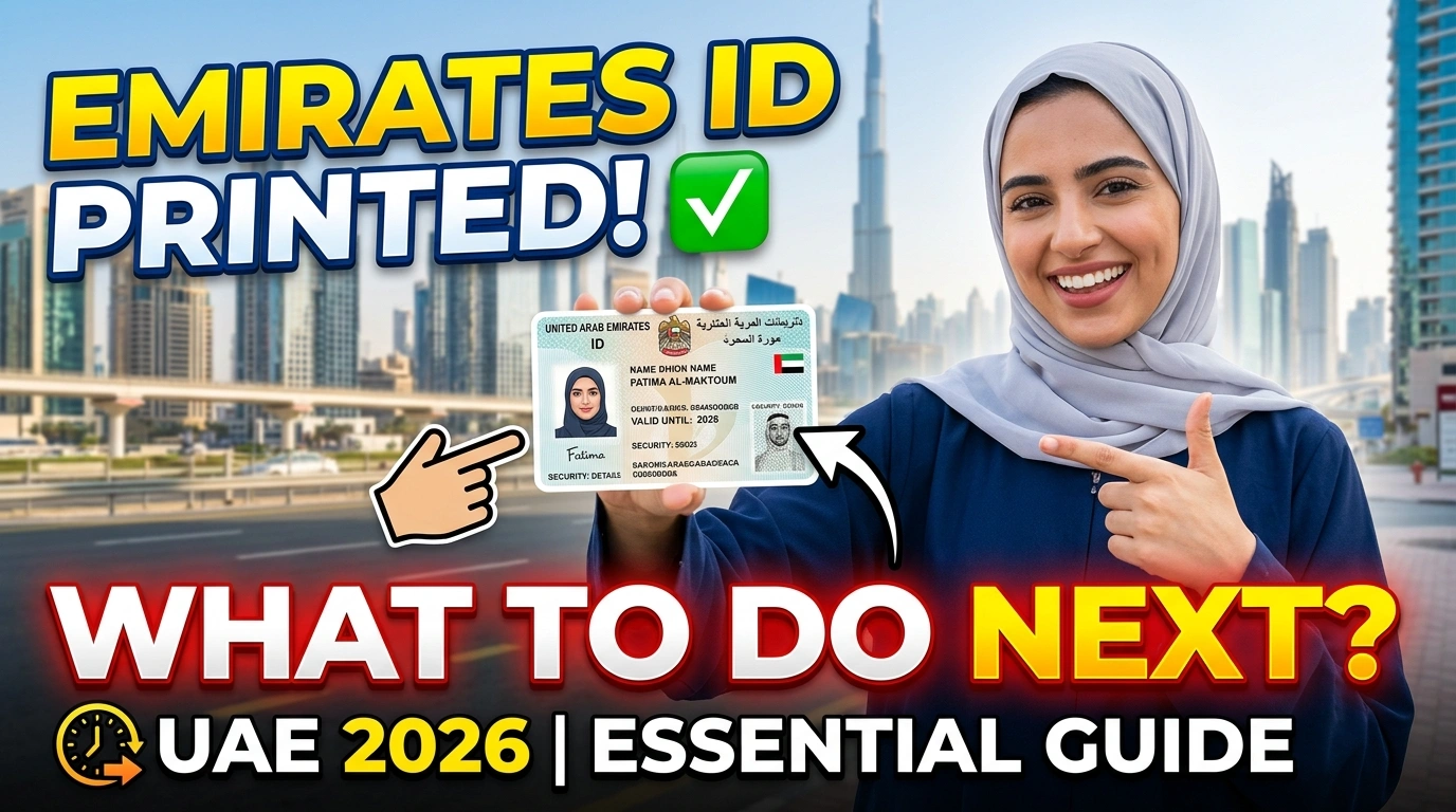 Emirates ID Card Printed: What to Do Next in UAE 2026