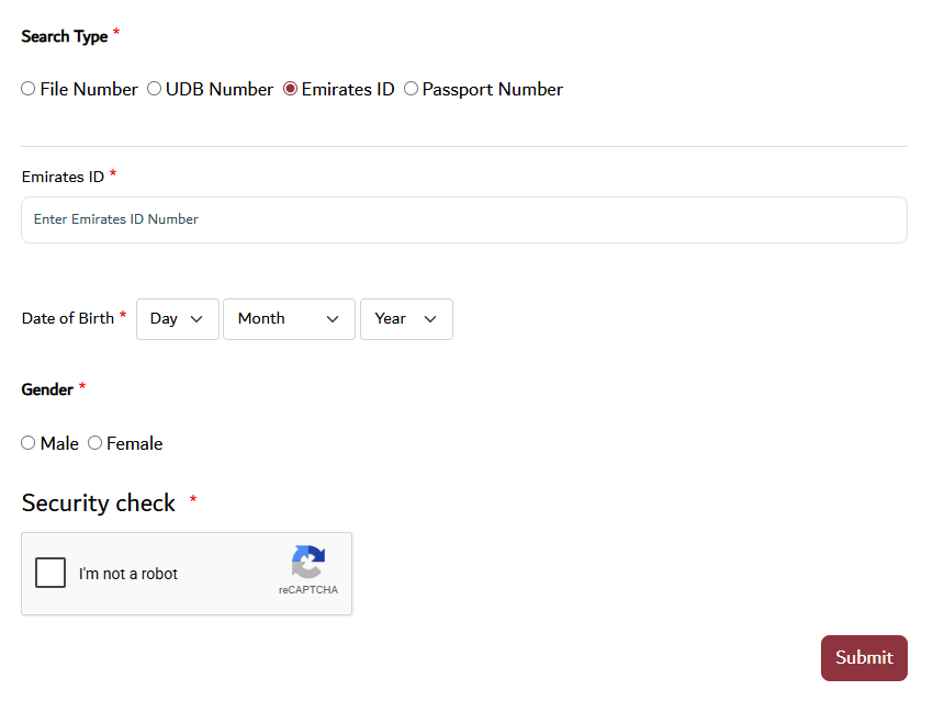 Emirates ID Fine Check Online via GDRFA portal