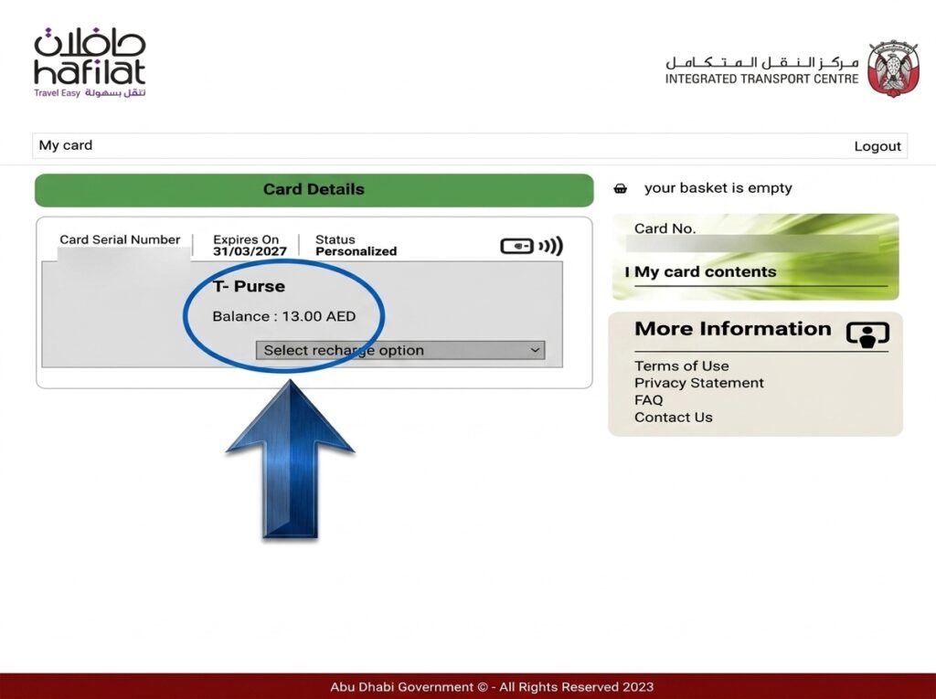 Hafilat Card Balance Check Online via DARB