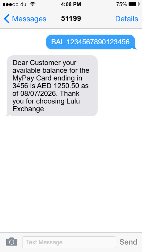 Lulu Balance Check via SMS - The Emirate Guides