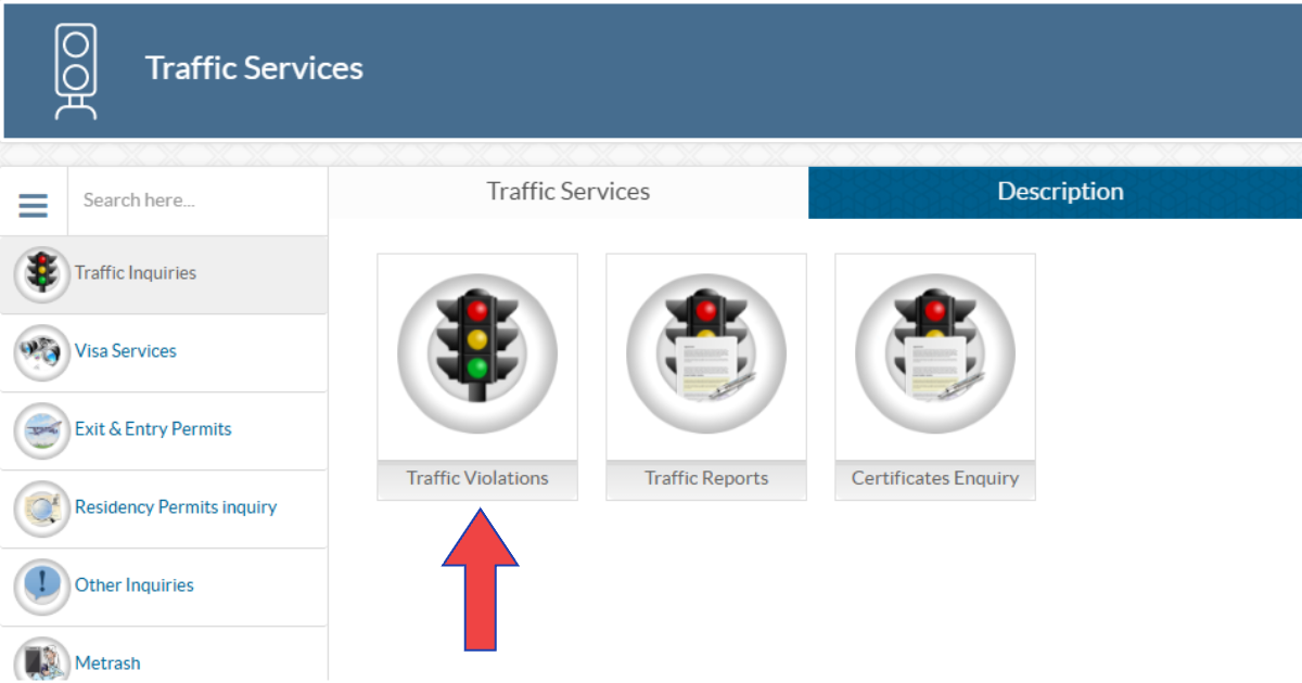 MOI Qatar Traffic Violation Check Online via Official MOI portal