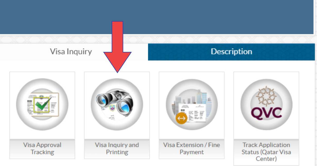 Qatar Visa Check Online via MOI Portal