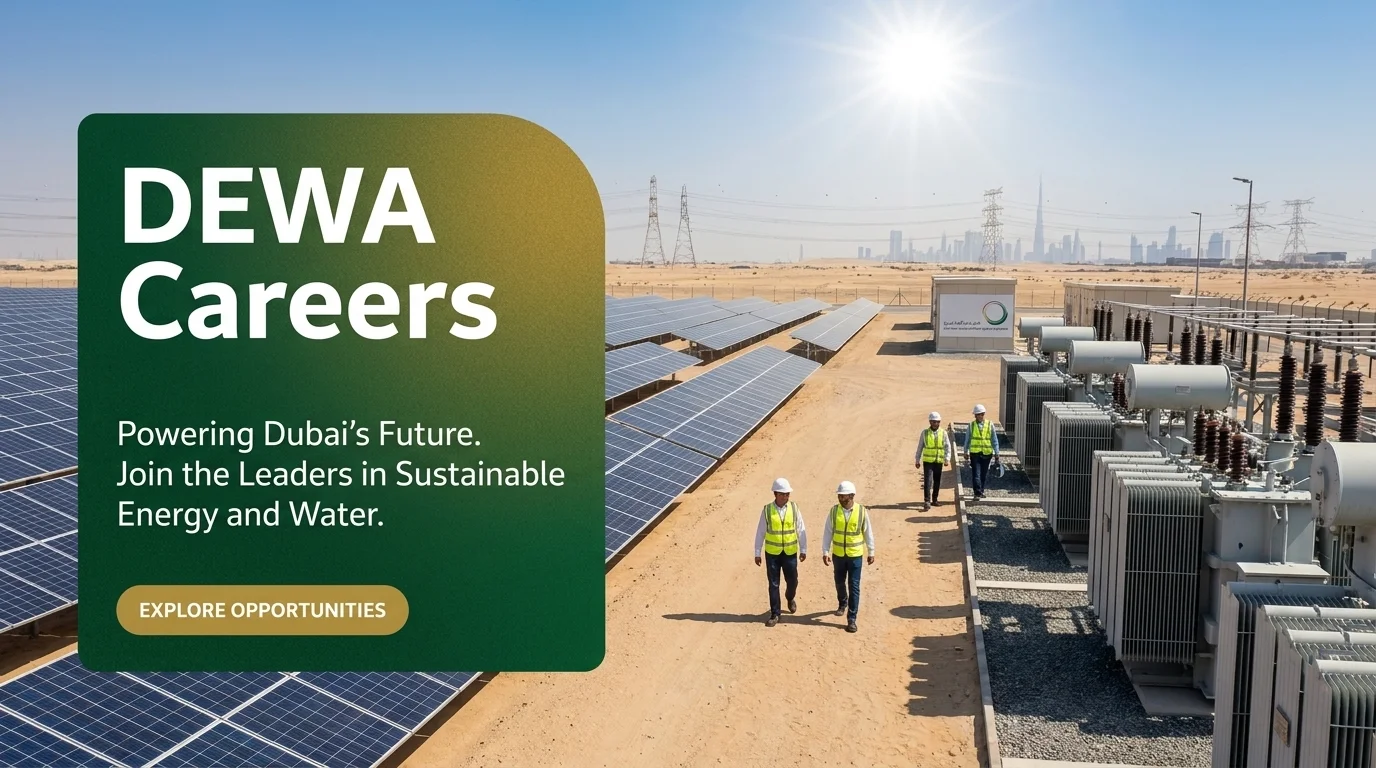 DEWA Careers 2026 Dubai Government Utility and Technician Jobs