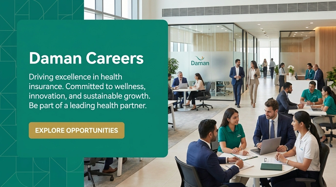 Daman Careers 2026 UAE Health Insurance and Customer Service Jobs