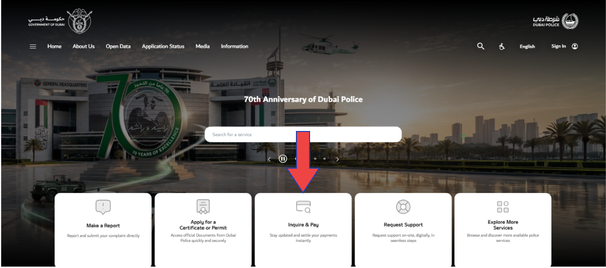 Dubai Police Fine Check Online via Dubai Police Website