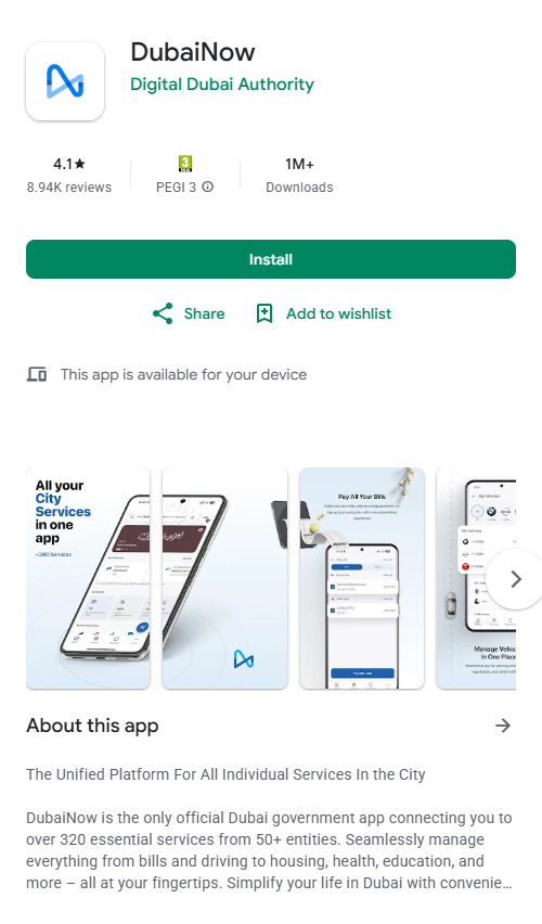 Check Dubai Police Fines via DubaiNow App