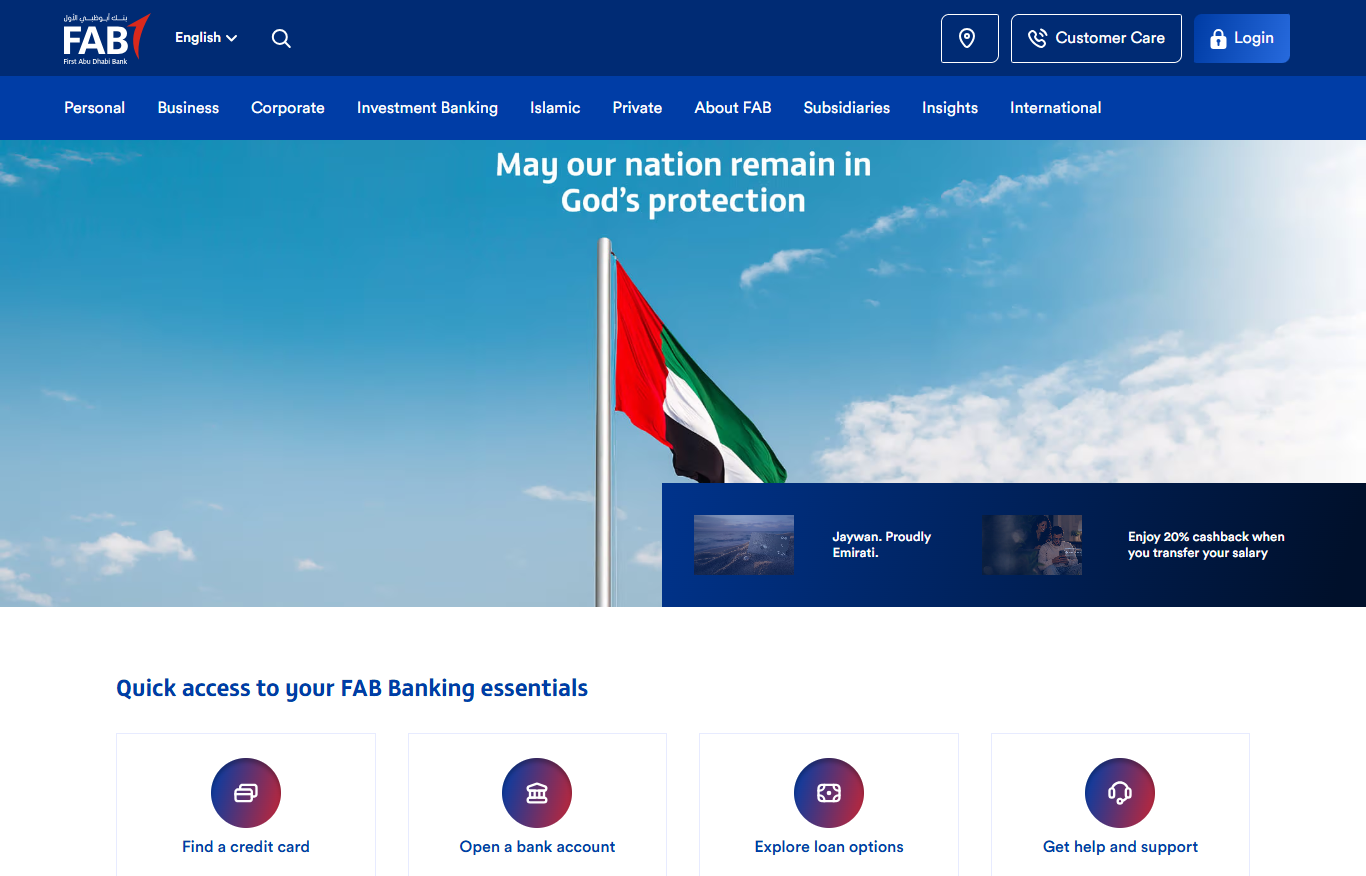 FAB Bank Balance Check Online via Official Website
